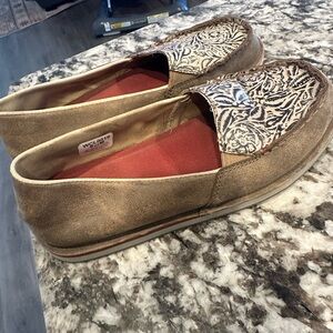 Twisted X Brown and Cream Flats